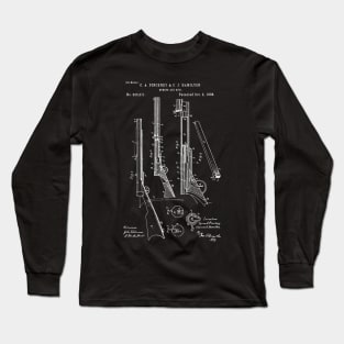 AIR GUN patent, Air gun blueprint Long Sleeve T-Shirt